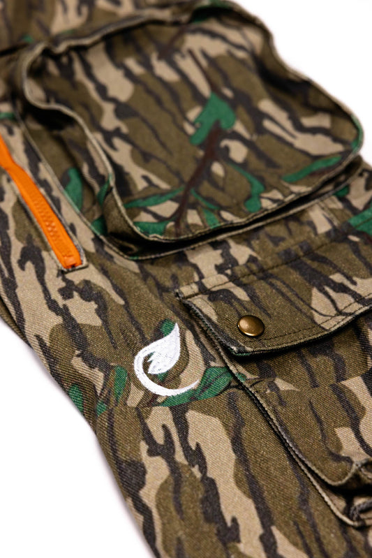 Coded Leaf Cargo Jeans