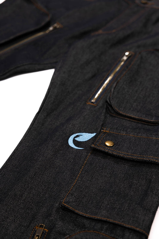 Coded Leaf Cargo Jeans