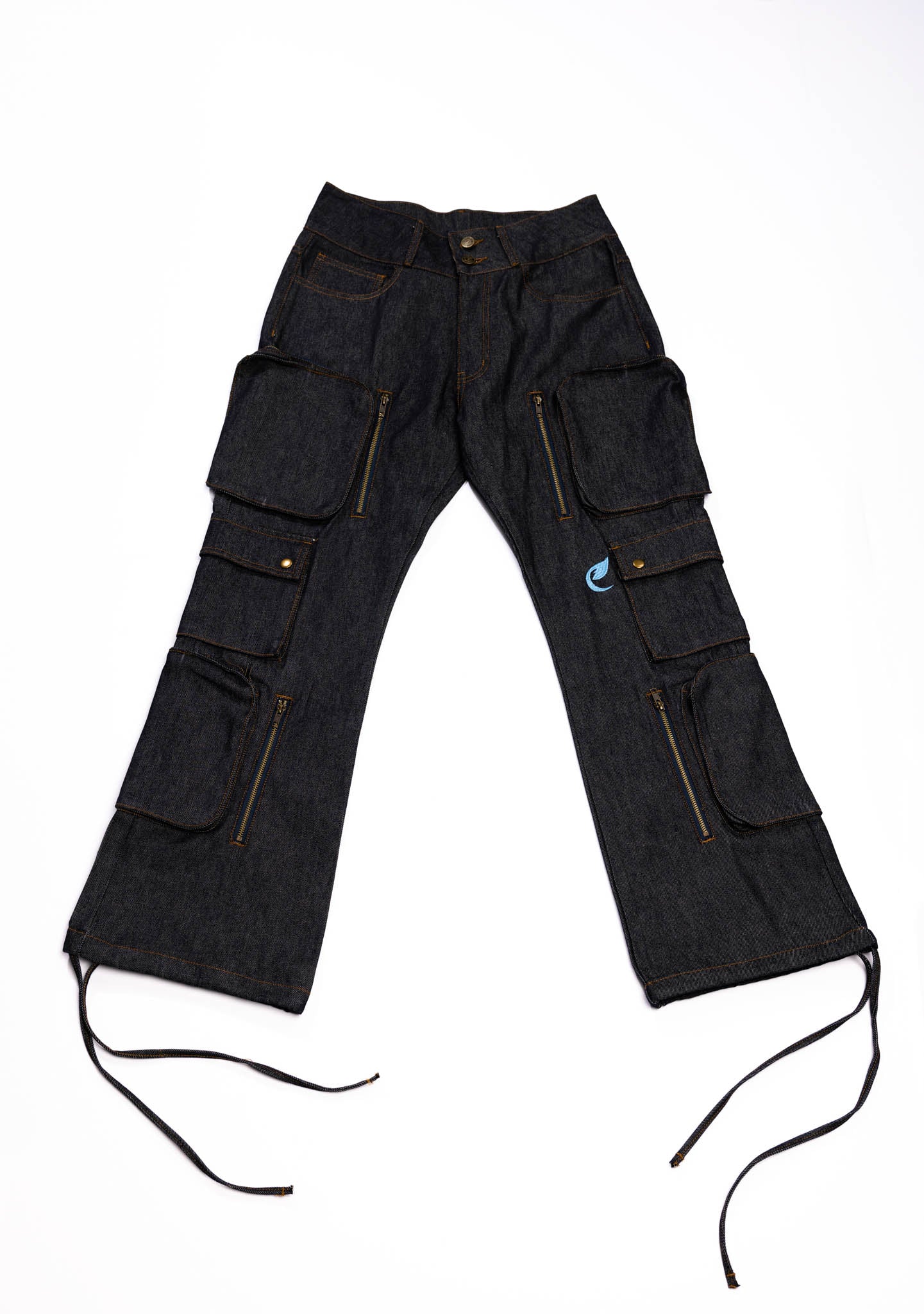 Coded Leaf Cargo Jeans