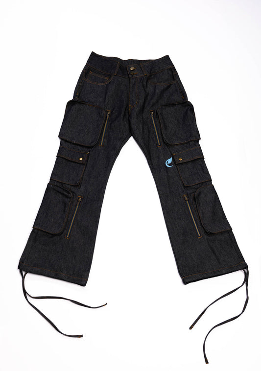 Coded Leaf Cargo Jeans