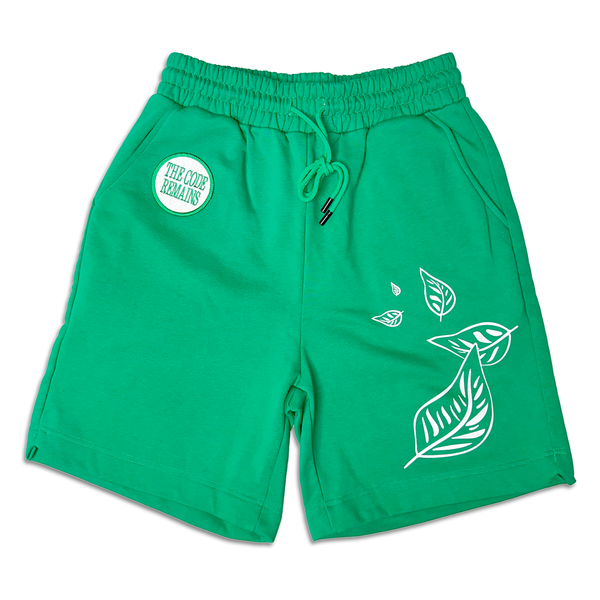 Green CodedLeaf Shorts